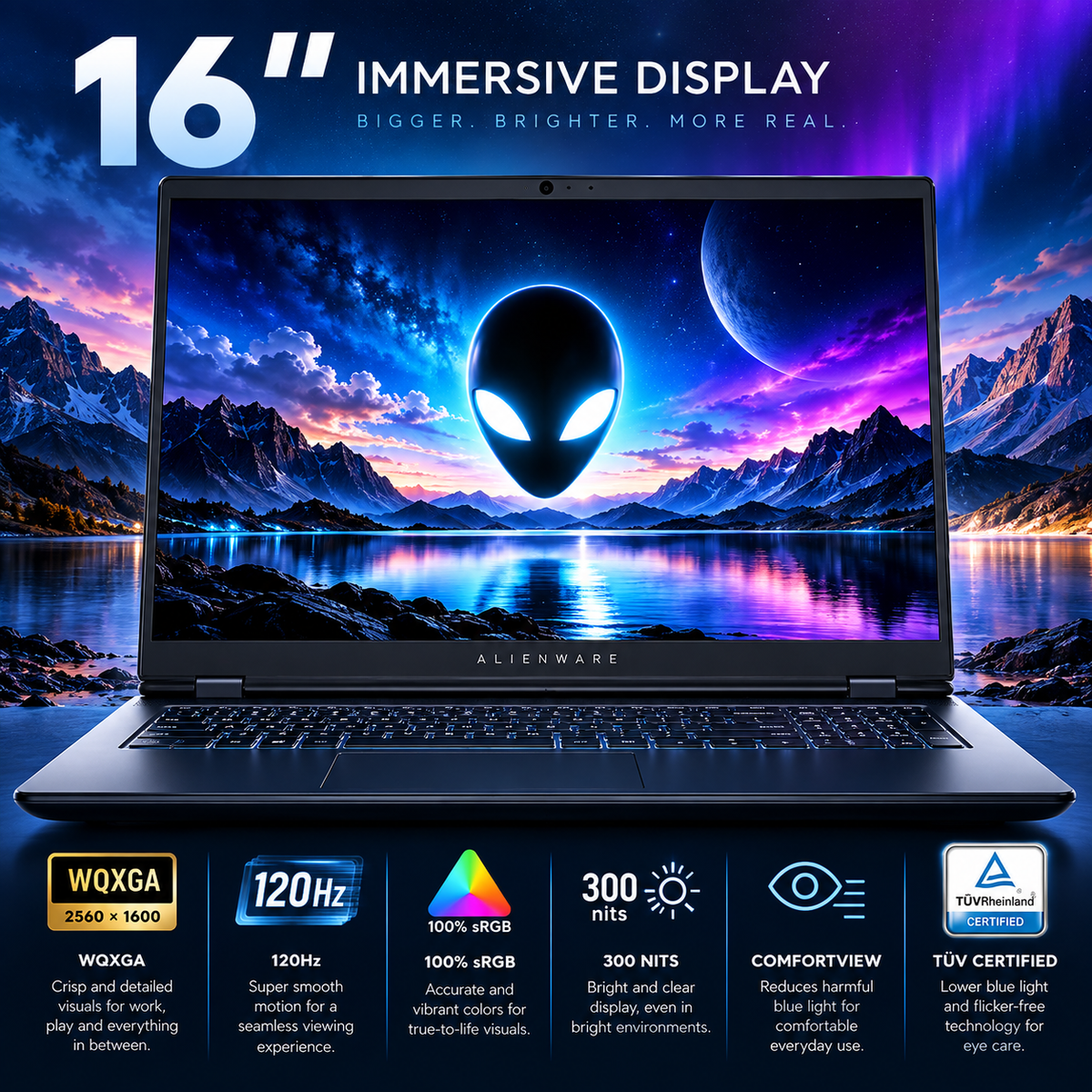 Alienware 16 Aurora Gaming Laptop – Core 7, RTX 5060
