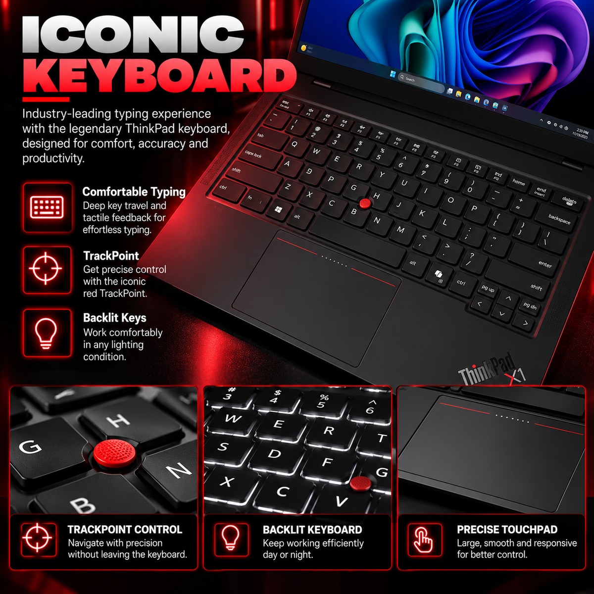 Lenovo ThinkPad X1 Carbon Gen 14 Aura Edition – Core Ultra 7
