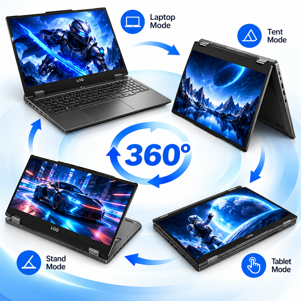 Lenovo LOQ 15.6" Gaming AI Laptop – Ryzen 7, RTX 5050