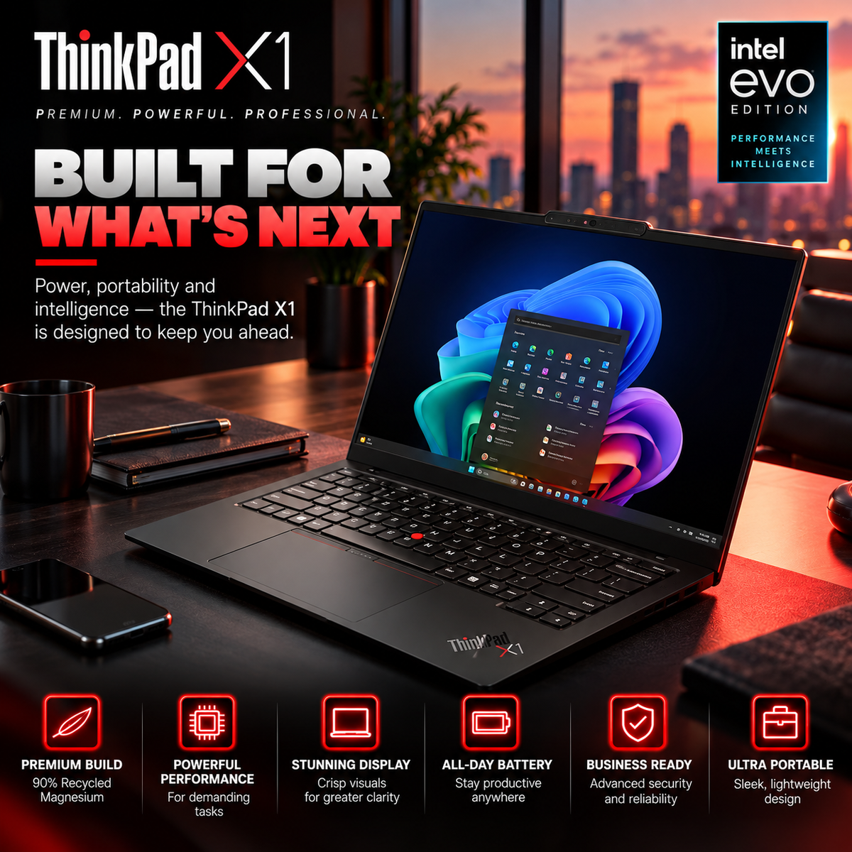 Lenovo ThinkPad X1 Carbon Gen 14 Aura Edition – Core Ultra 7